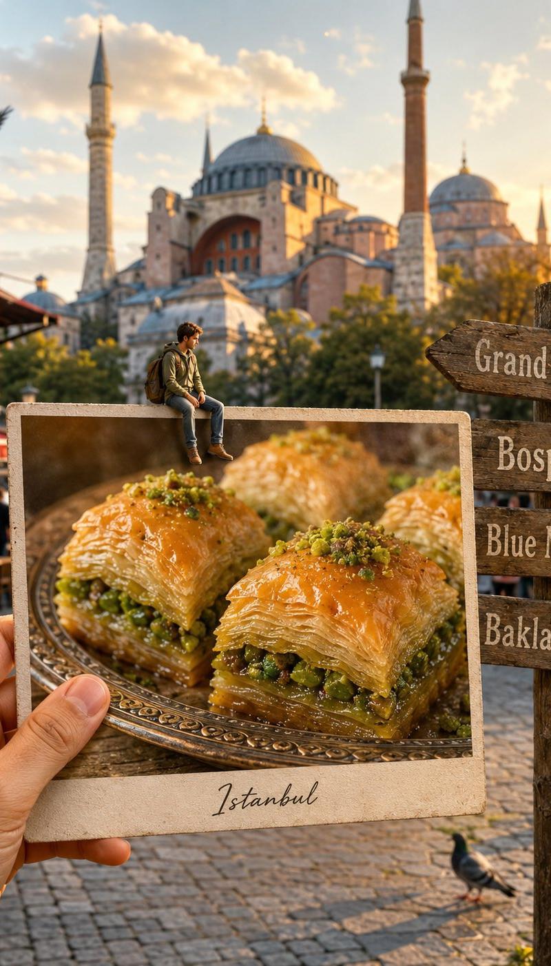 超写实旅游美食明信片合成摄影