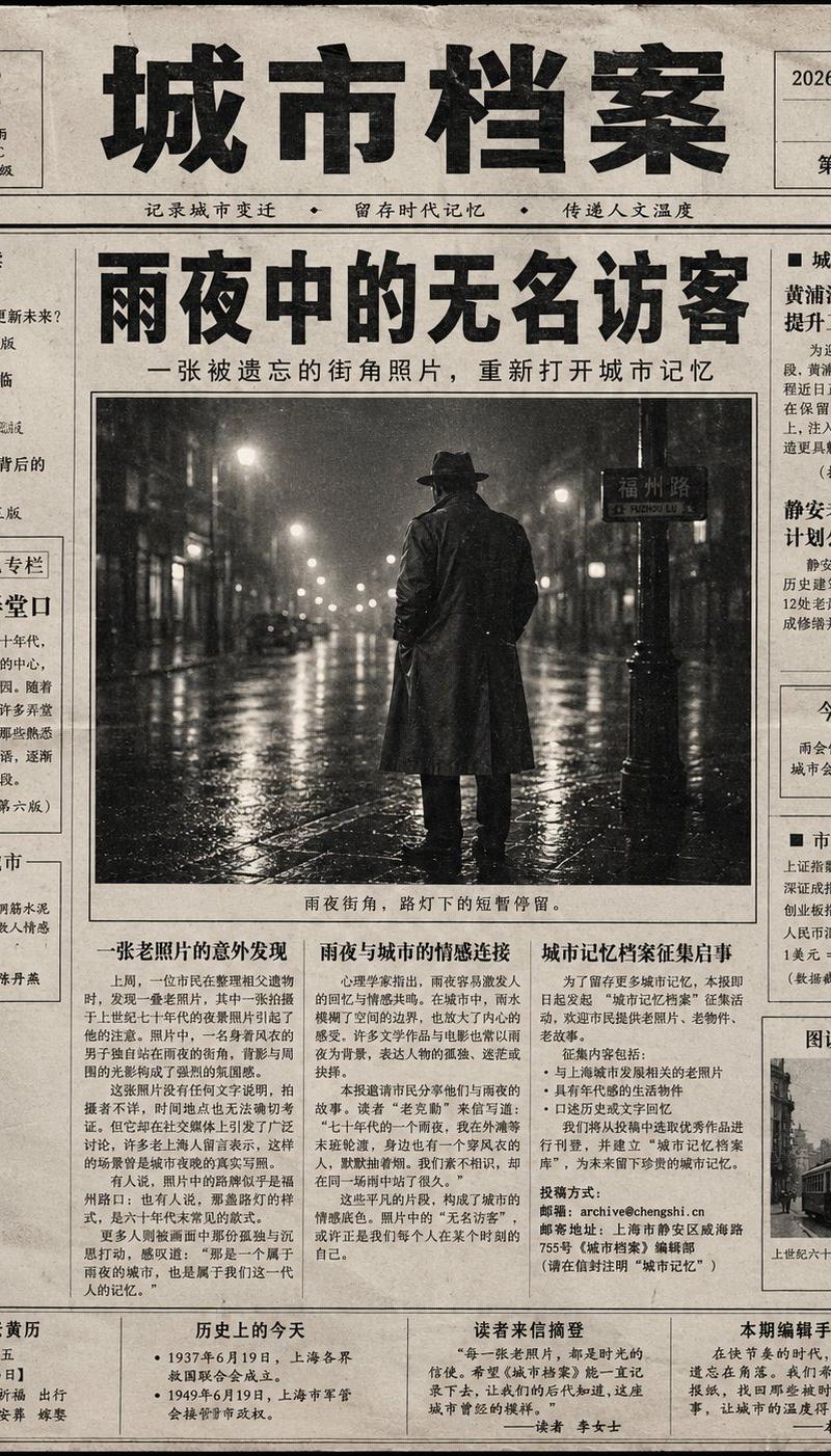 超真实复古中文报纸头版设计