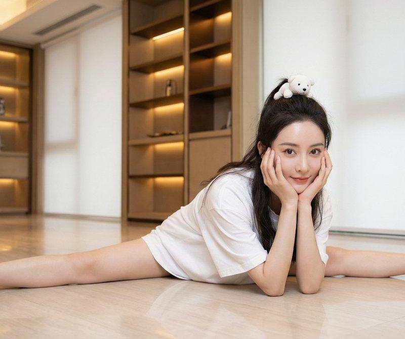 偶像女神纯白劈叉惊艳瞬间