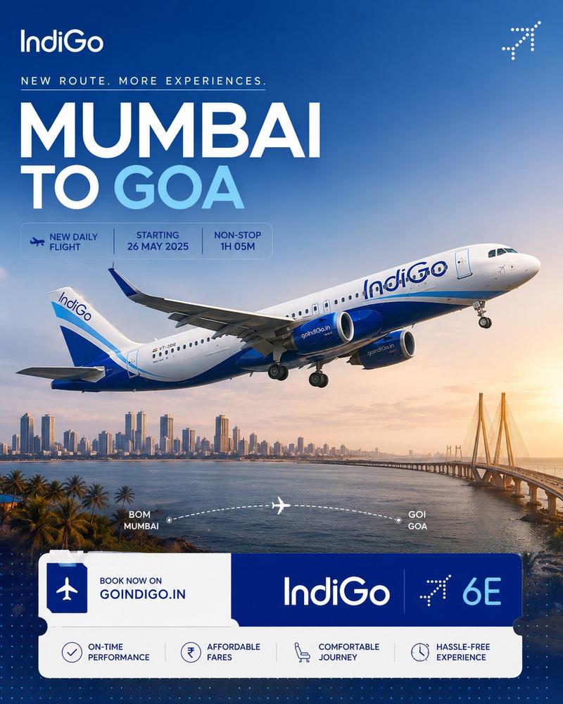 IndiGo航空公司高端品牌社交媒体海报视觉指南