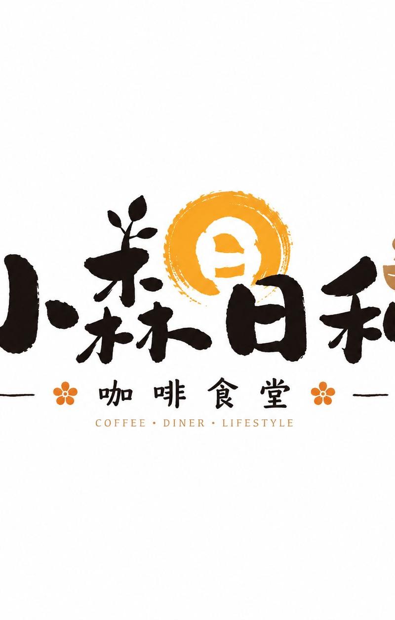 日式书写商铺字标Logo设计