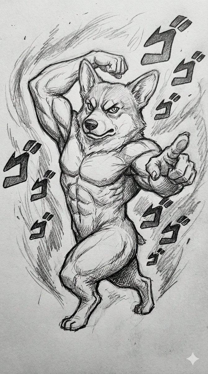 JOJO风铅笔扭曲立绘