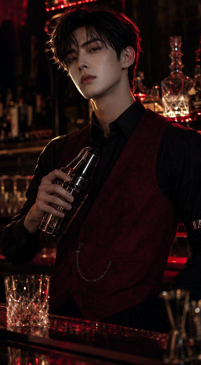 深夜调酒师危险感清俊人设