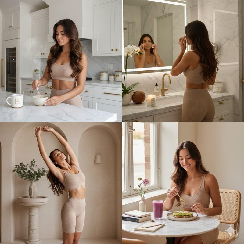 极简奢华风的都市女性健康生活写真