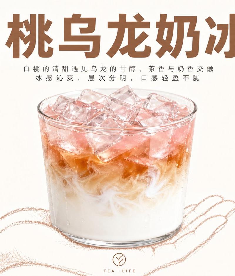 芒果椰乳冰饮手绘标注摄影