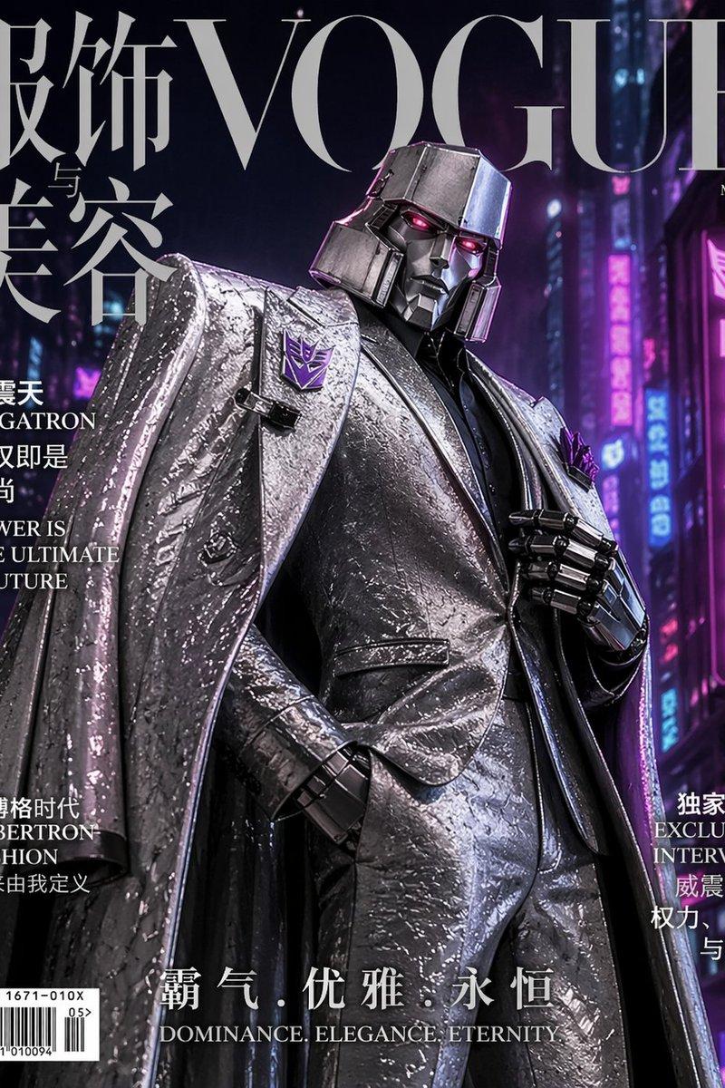 威震天高定西装时尚大片