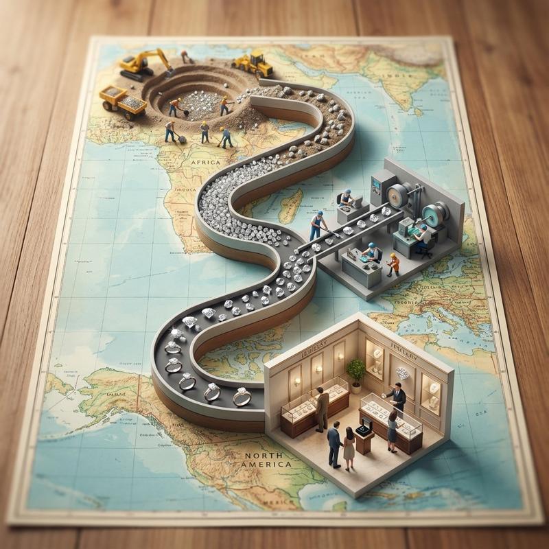 创意微缩摄影:世界地图上的商品奇幻漂流