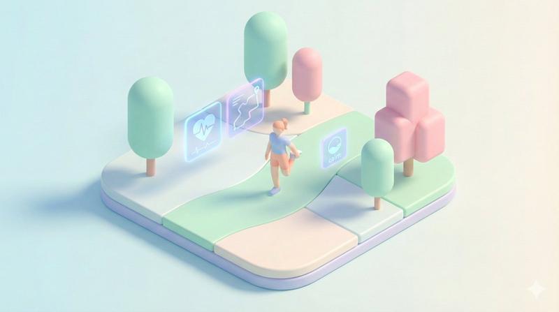 极简等距视角下的未来科技公园生活