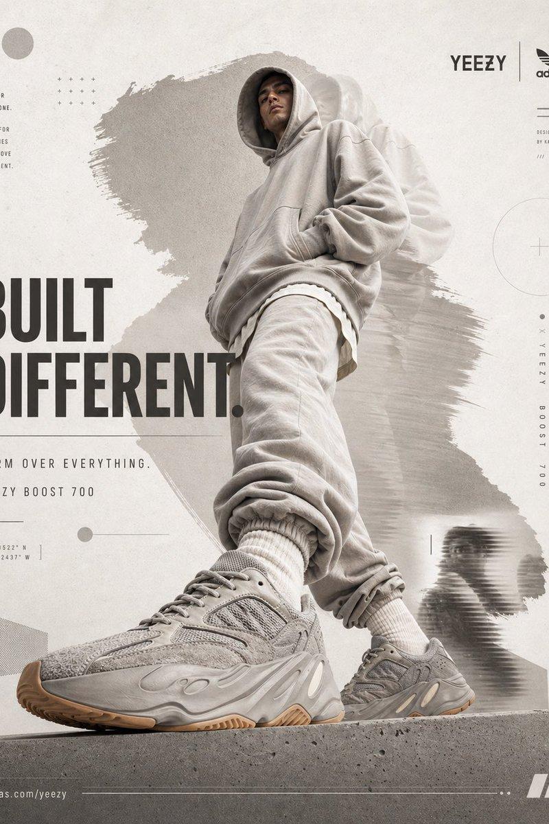 极简高级的Yeezy街头拼贴