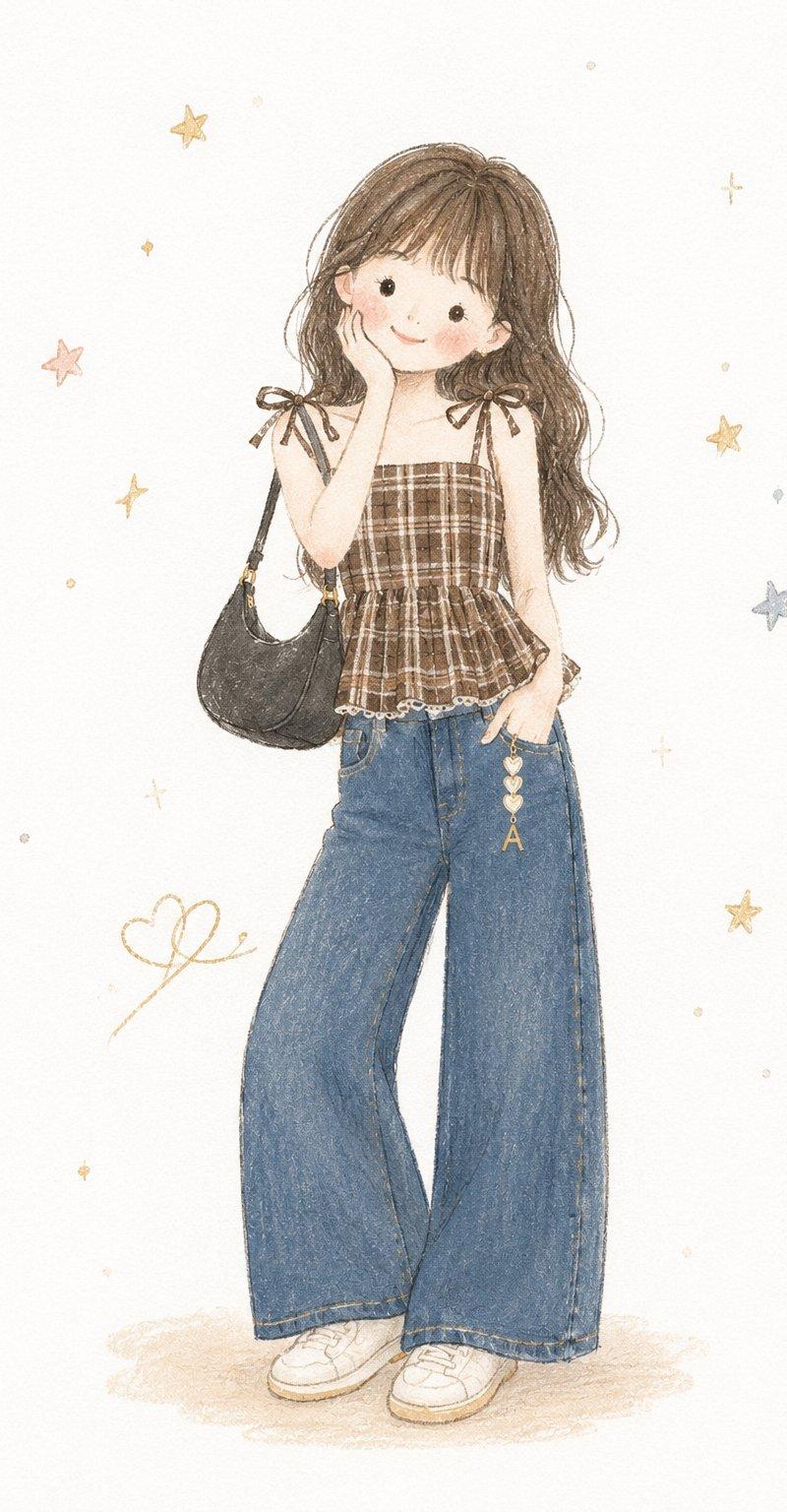 北欧治愈系极简手绘童话插画