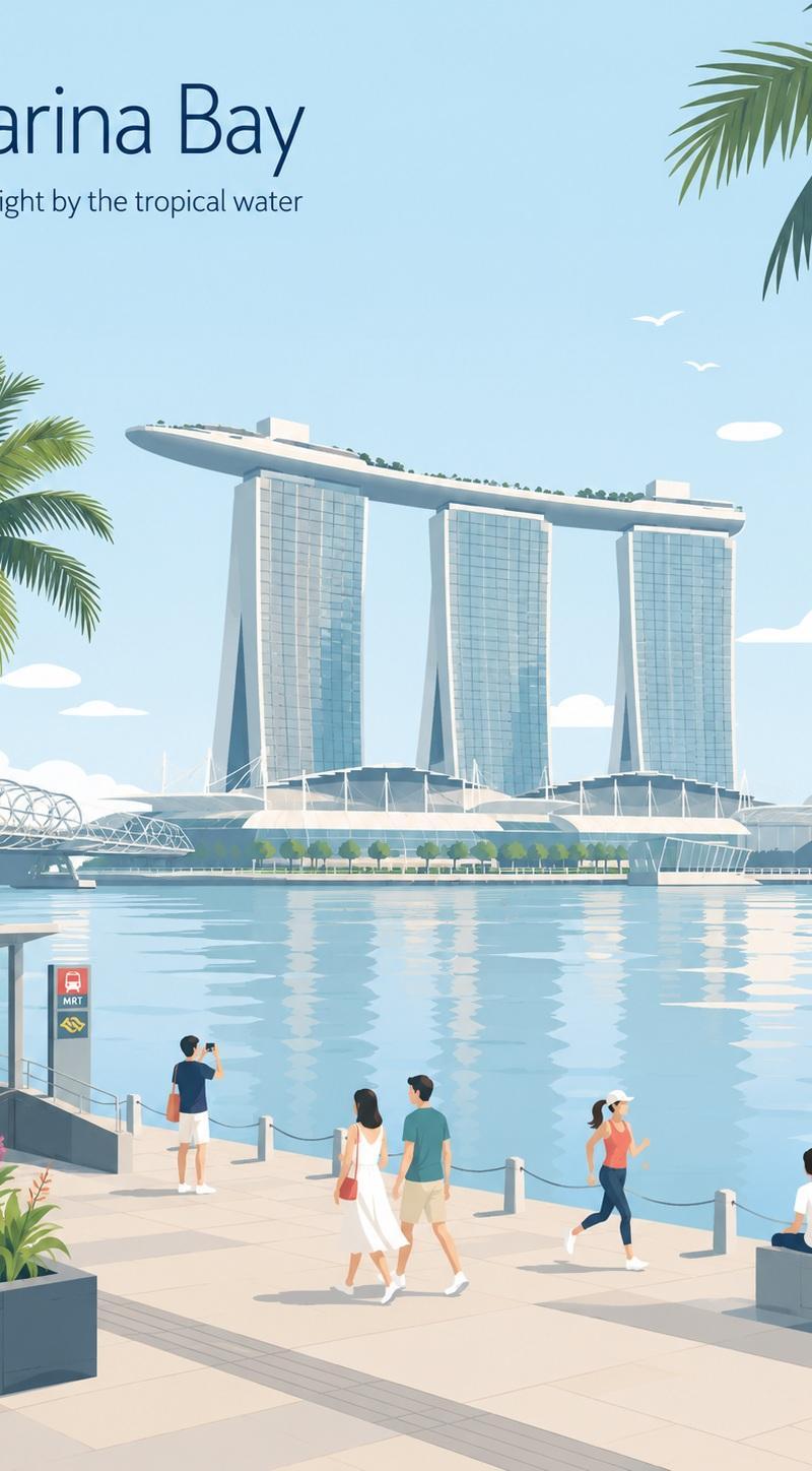 极简复古旅行海报插画