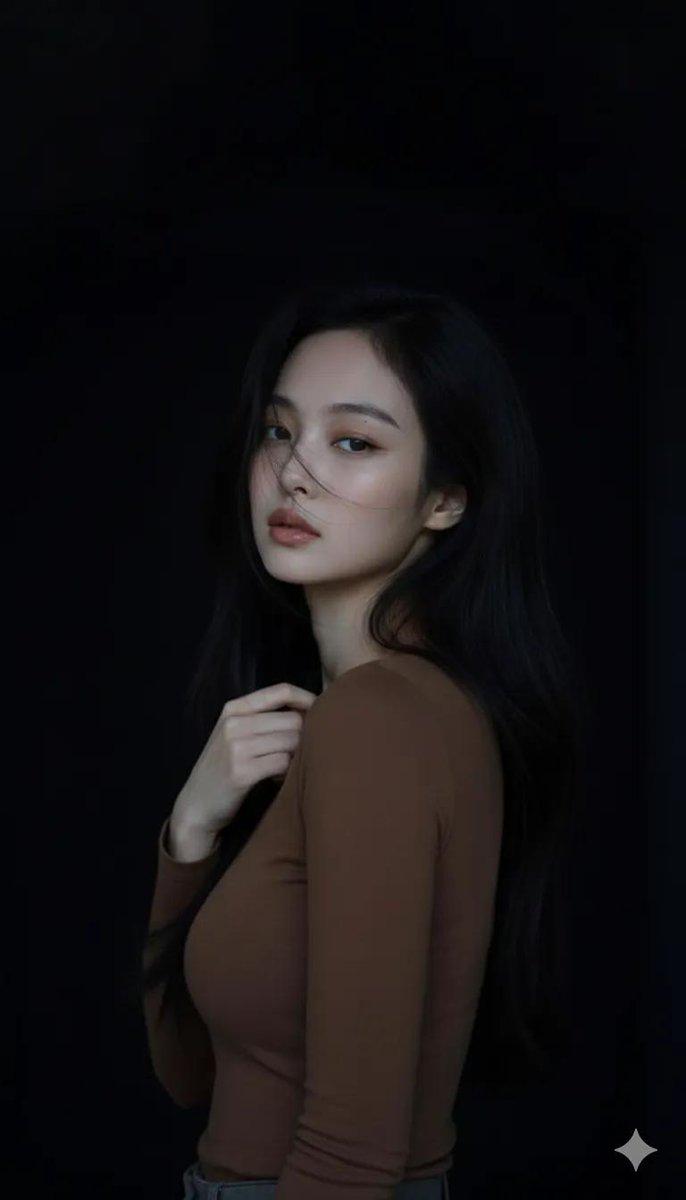 暗调极简光影中的高级感杂志人像