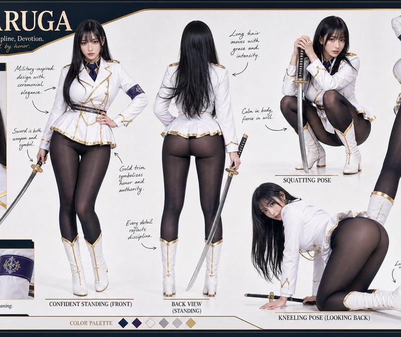 角色 Ikaruga 多角度参考图