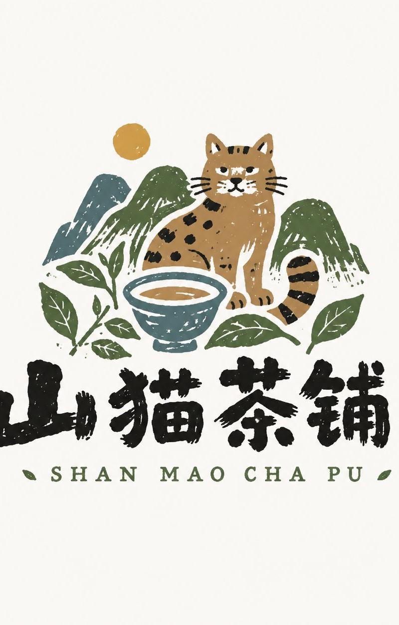 稚拙民艺风格中文品牌Logo设计