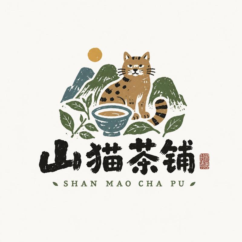稚拙民艺风格中文品牌Logo设计