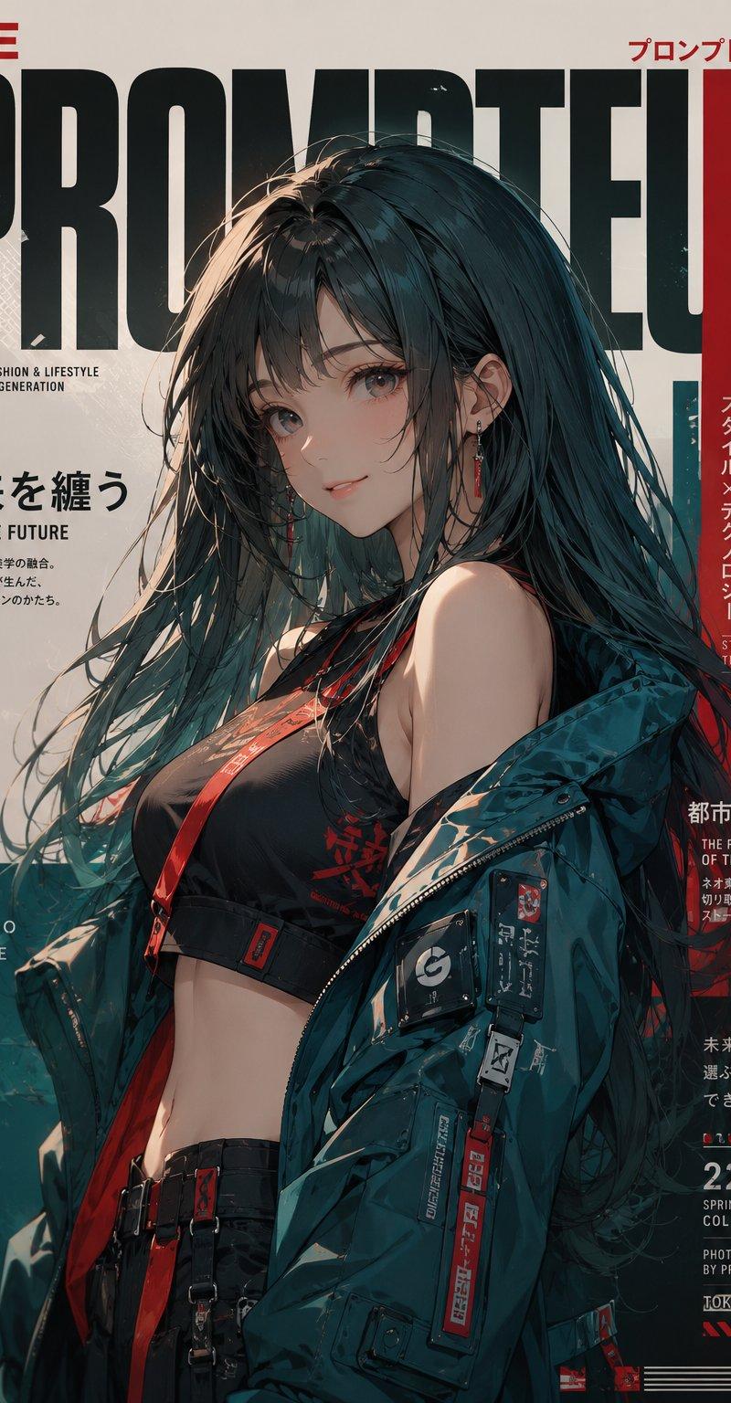 新东京高级时尚杂志封面动画现实主义