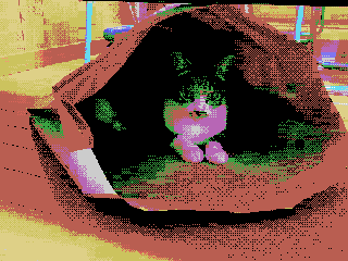 红白机硬件级精准还原背景像素画