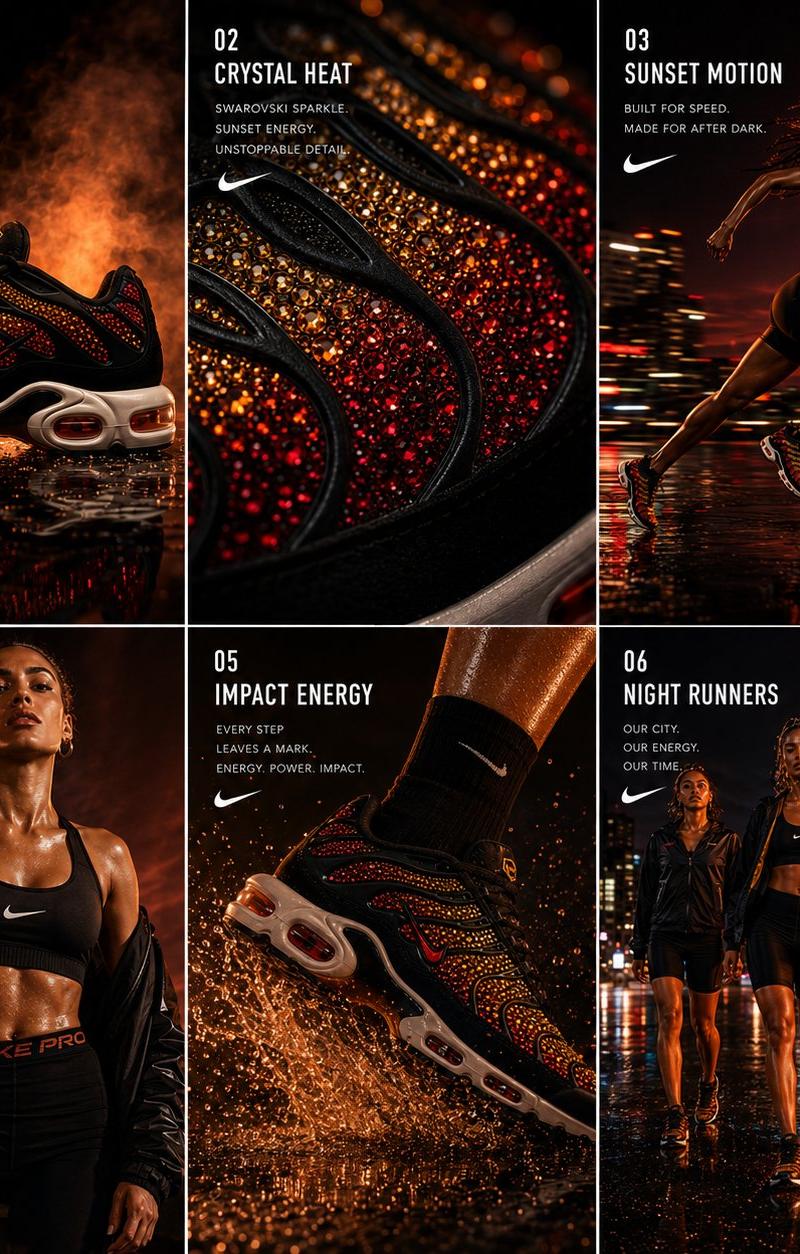 耐克Air Max Plus施华洛世奇落日大片