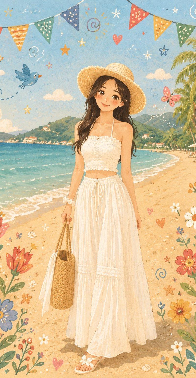 北欧民俗风温暖治愈儿童绘本插画