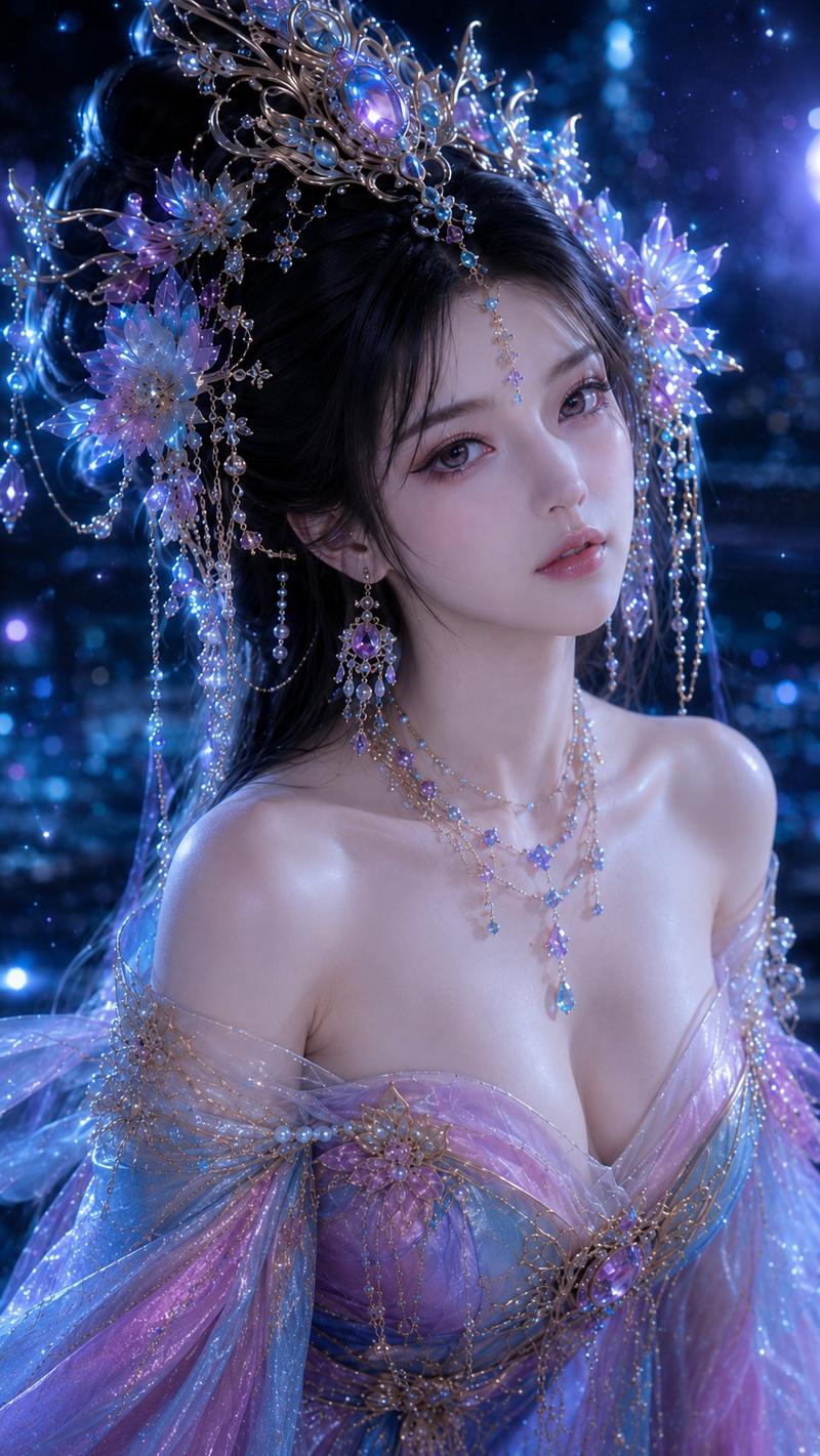 东方幻想3D高精贵女写真渲染