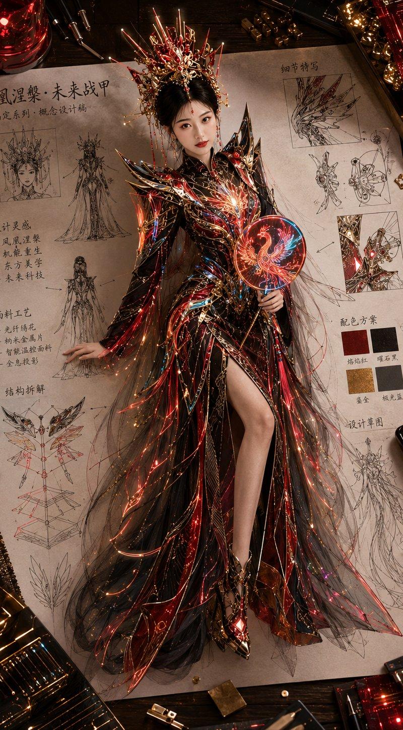 东方高定服装概念设计稿海报