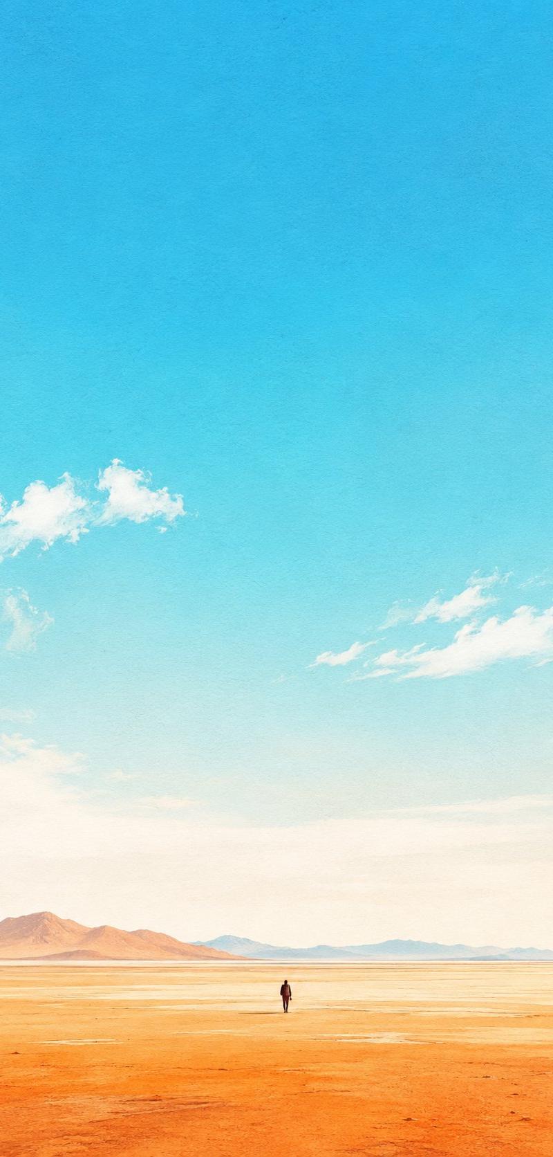 东方禅意极简高对比远行者海报