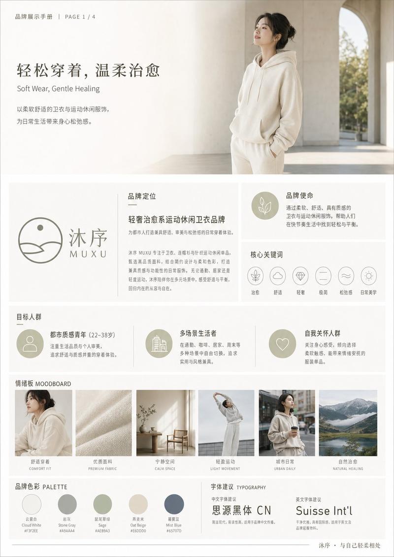 原创运动休闲卫衣品牌全案设计