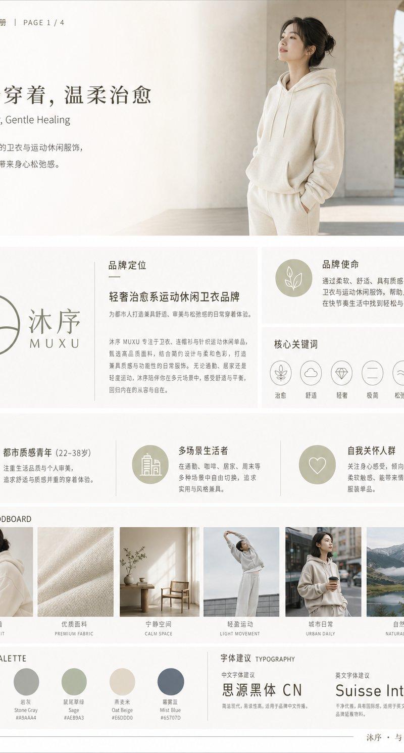 原创运动休闲卫衣品牌全案设计
