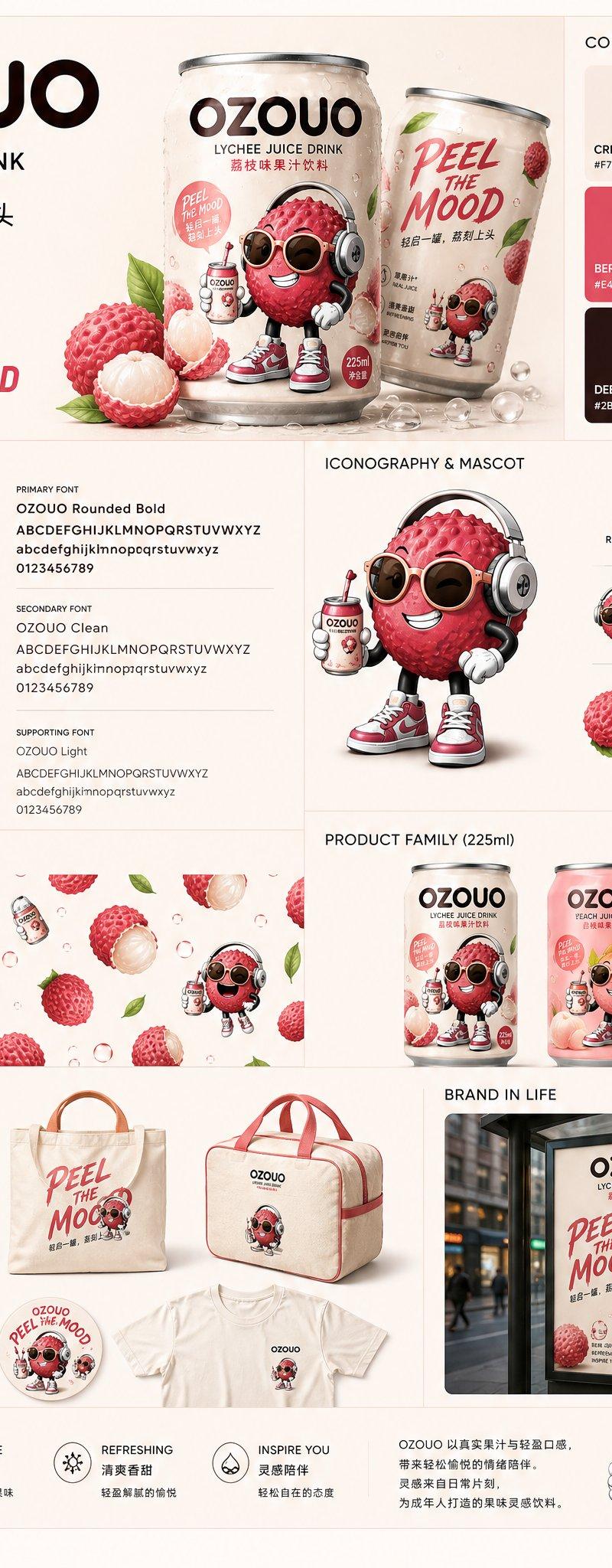 OZOUO品牌视觉规范系统海报
