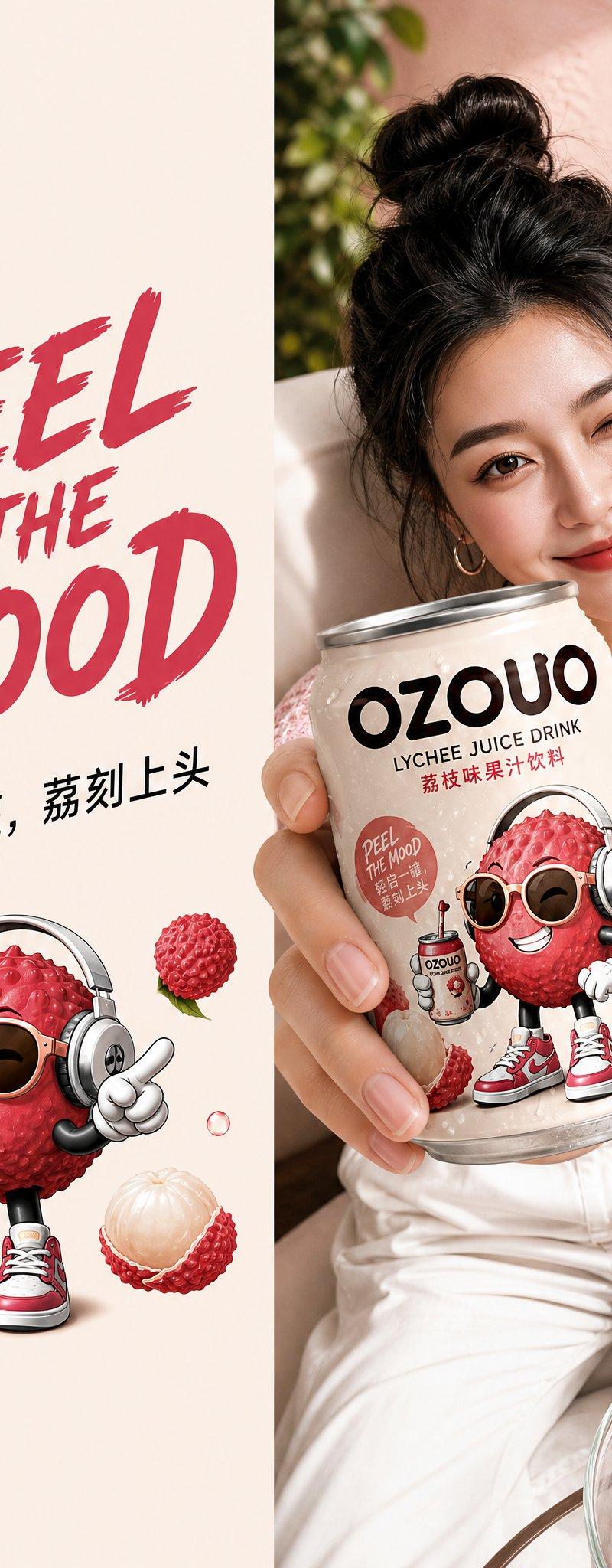 OZOUO果饮品牌零售视觉应用板