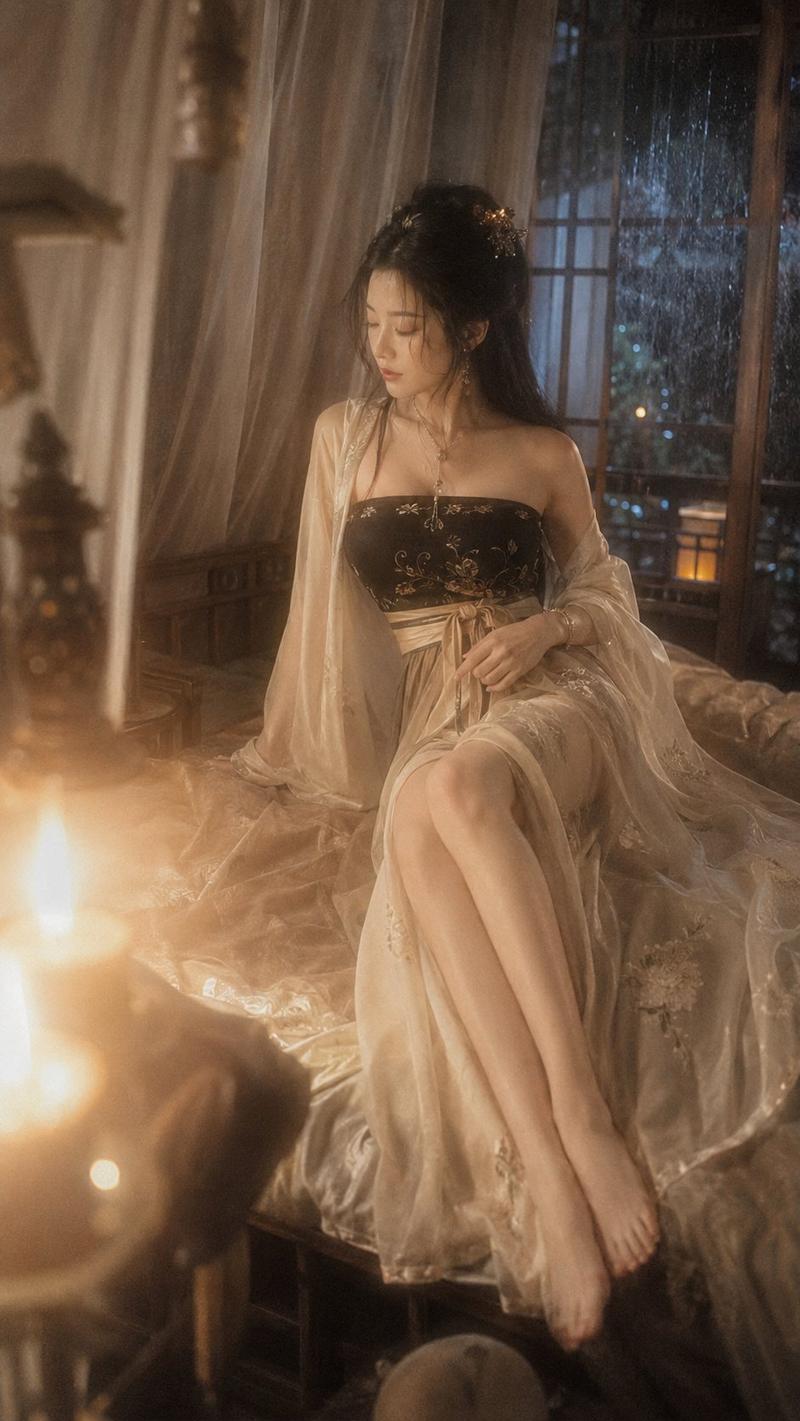 宋代风格古代闺阁女子写真肖像