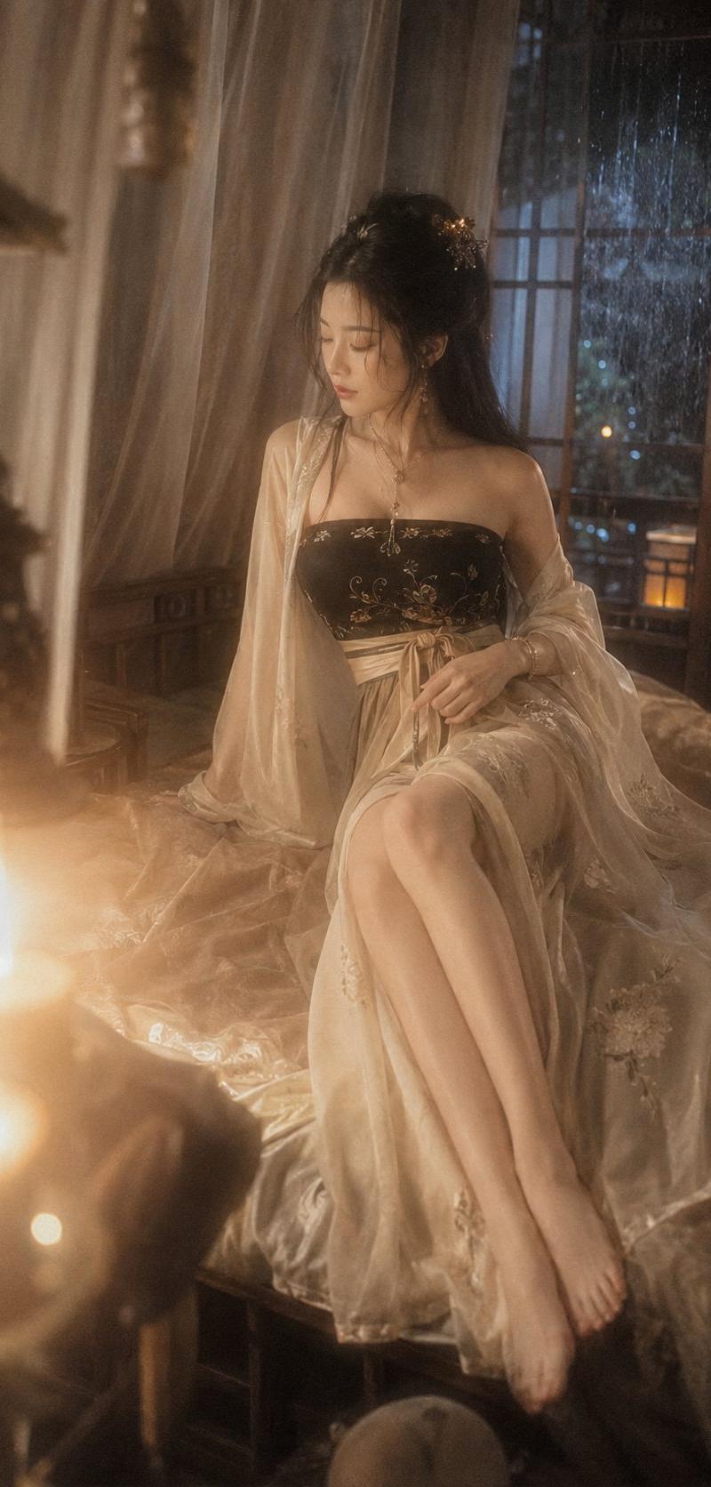 宋代风格古代闺阁女子写真肖像
