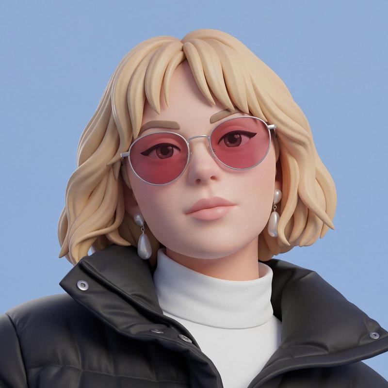 皮克斯风格3D真人定制手办模型