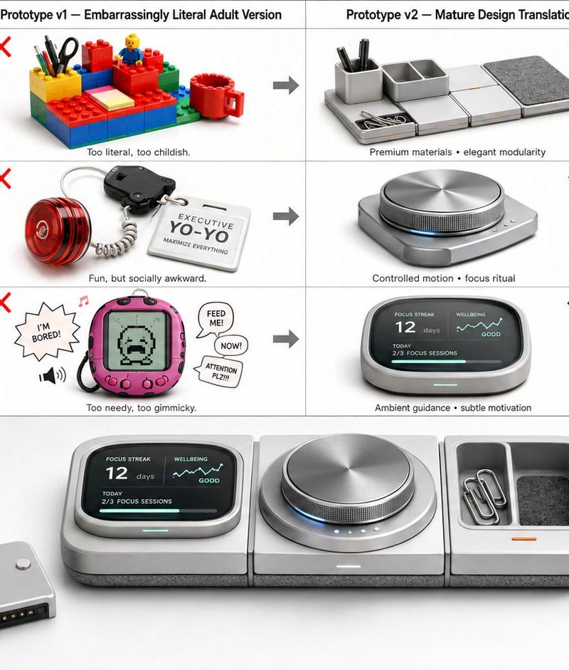 童年玩具进化的成年人高端产品工业设计
