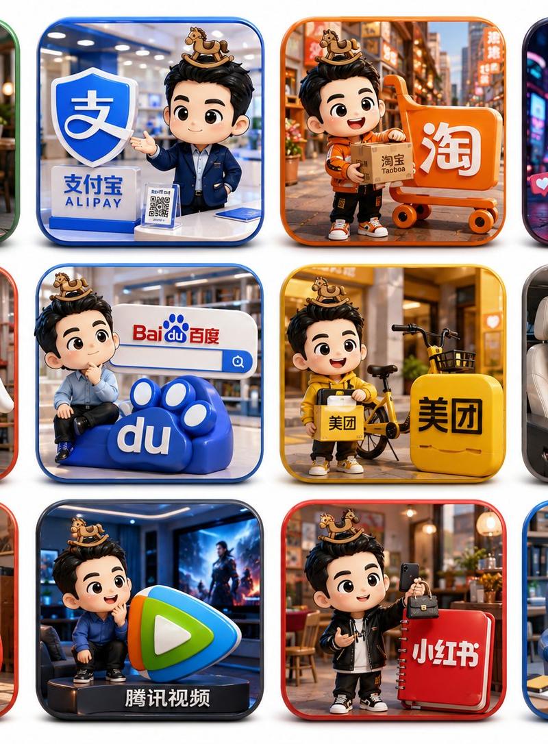 热门国内应用3D图标设计