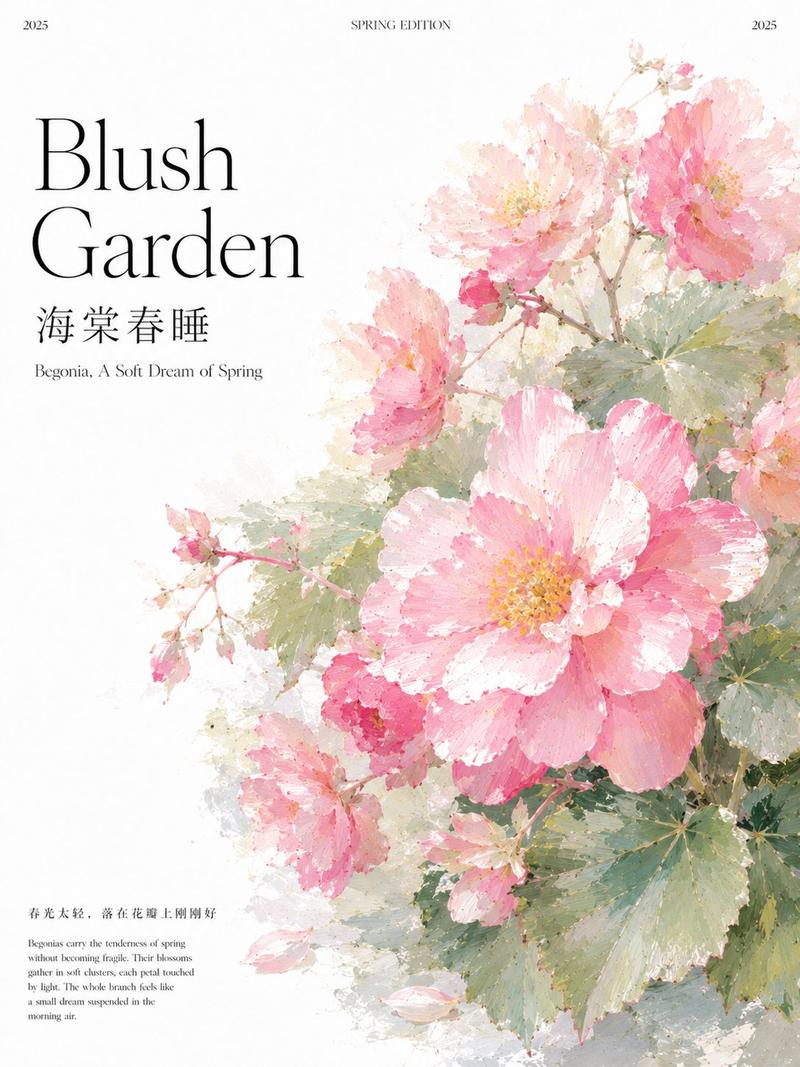 后印象派高级植物图鉴海报设计
