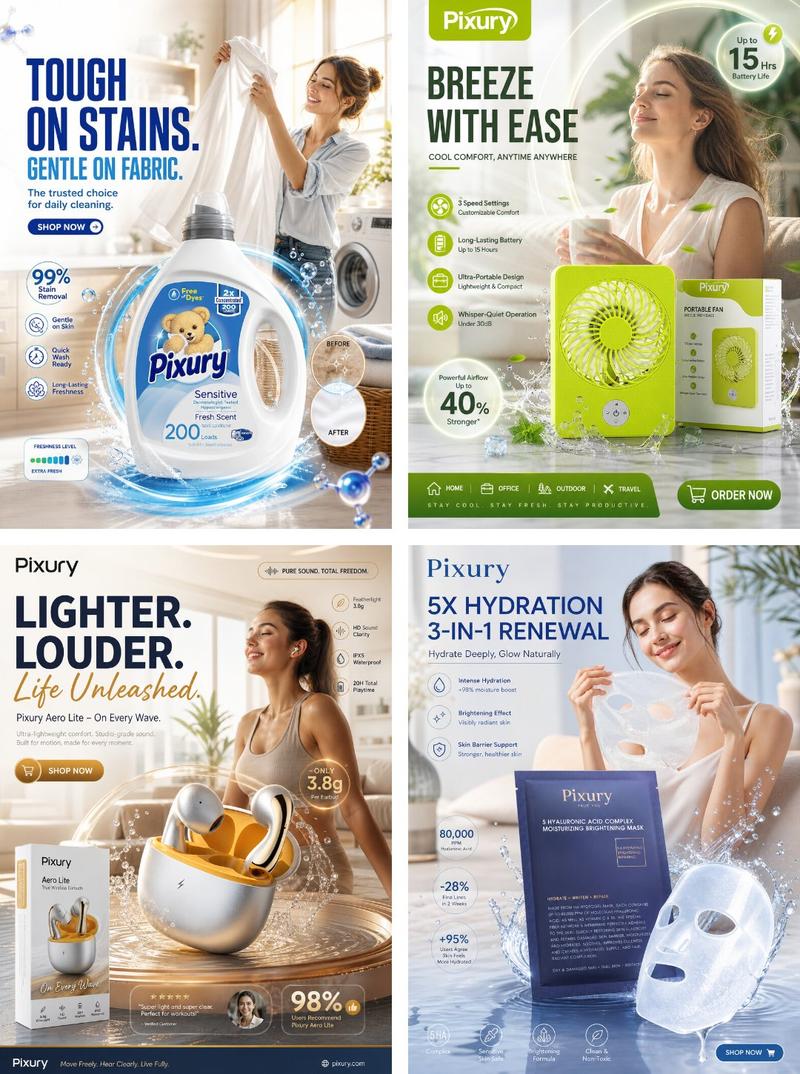 高端家居日用品商业摄影营销海报