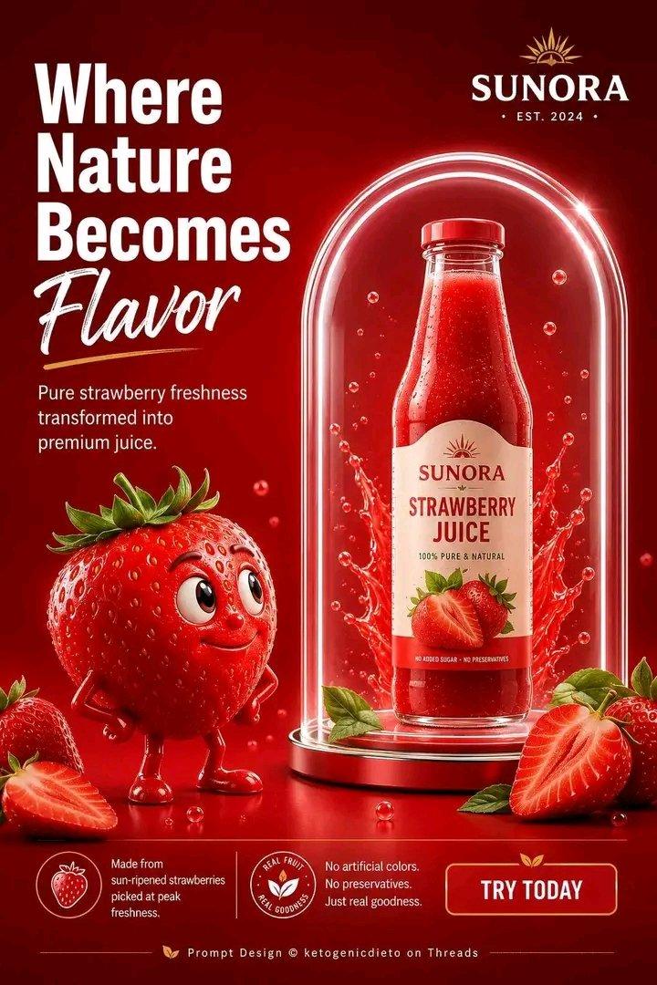 高端果汁品牌商业广告设计
