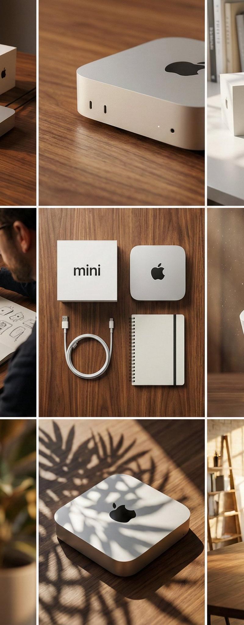 Mac mini 3×3品牌设计视觉故事板-简洁版