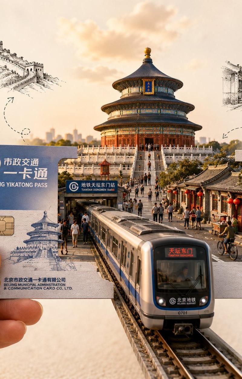 城市车票微缩景观创意艺术海报