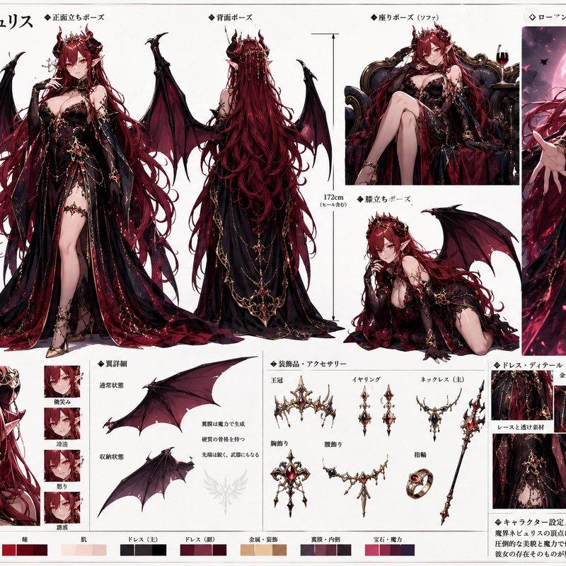 魅魔女王专业动漫设计稿