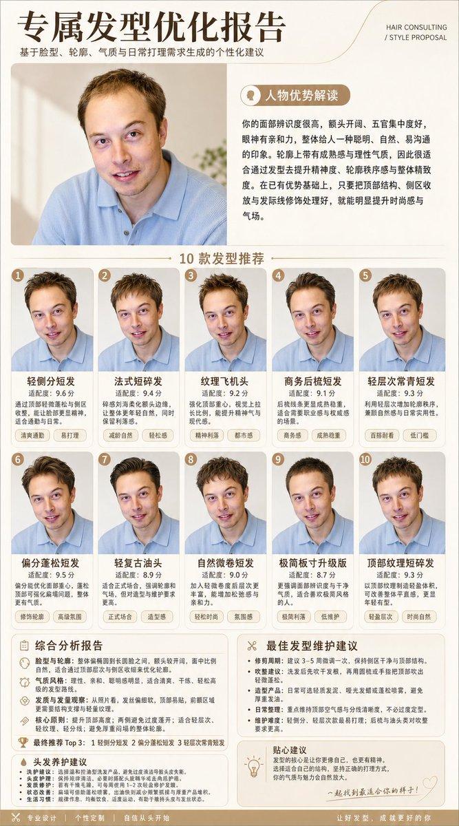 人像照片的专业发型分析