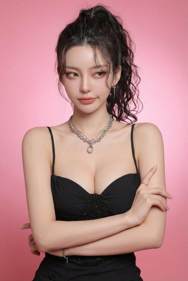 粉调棚拍的傲娇定格照