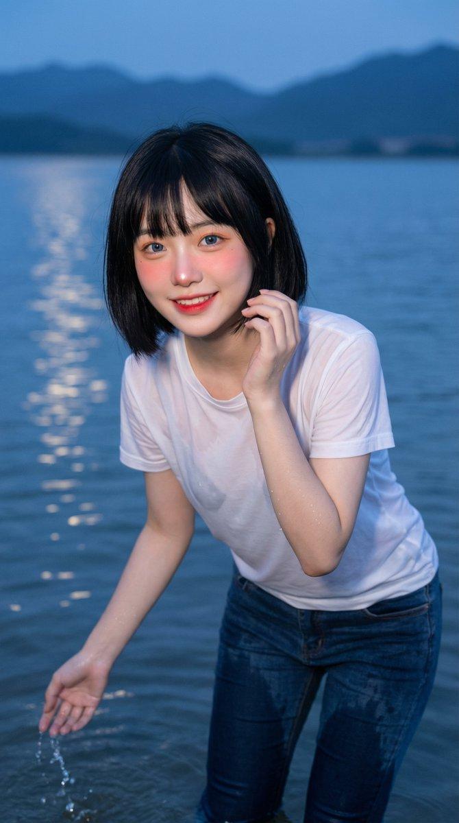 月光水域的俏皮定格