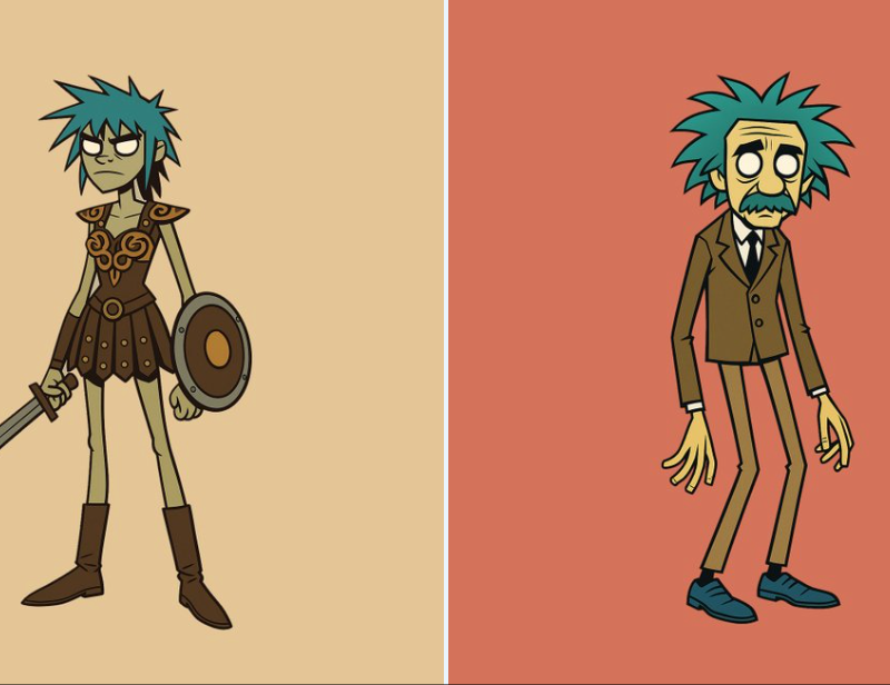 Gorillaz风格角色