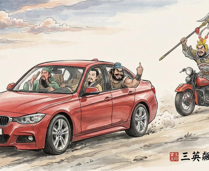 三英飙车战吕布