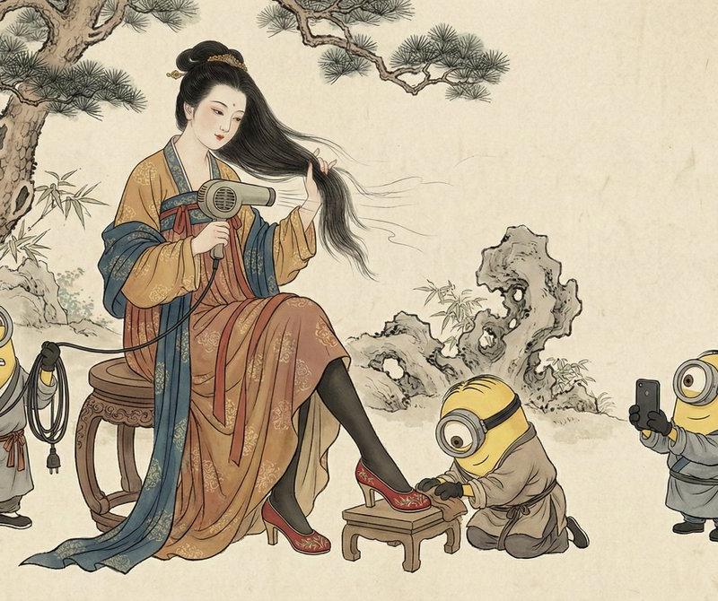 中国传统水墨彩画