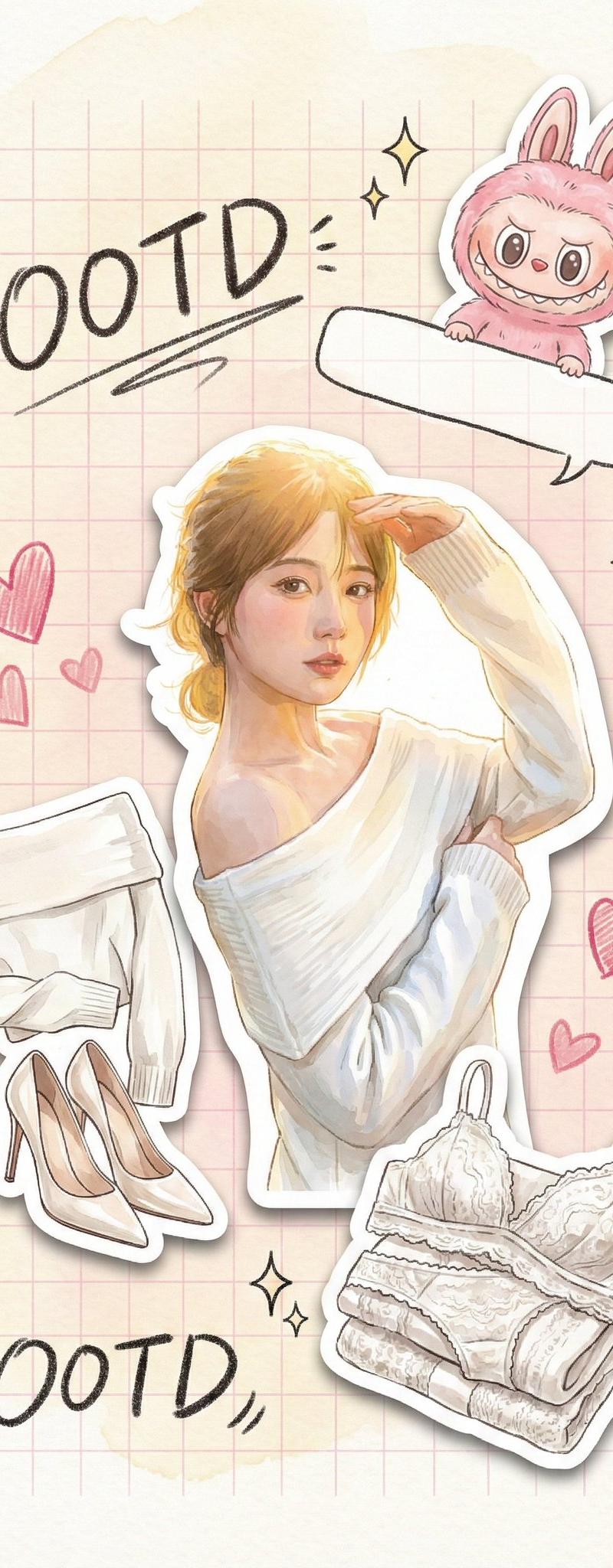 奶油水彩手账