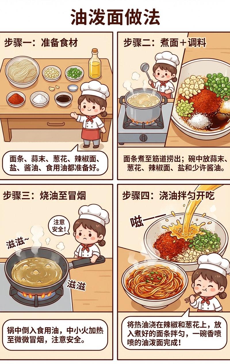 油泼面宫格漫画图