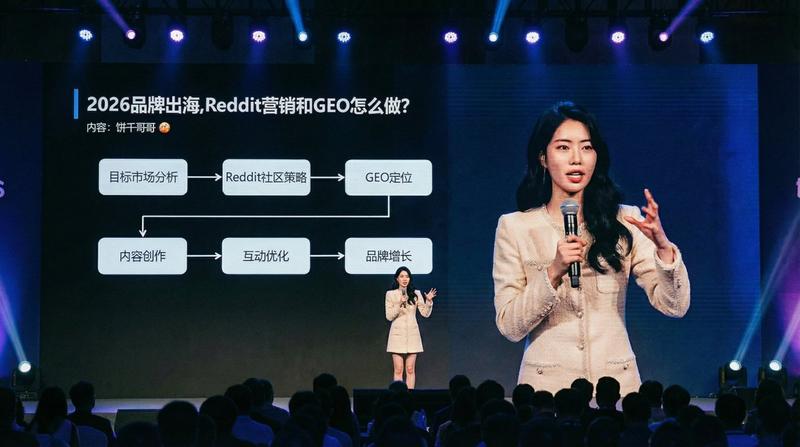 人物放到一个逼格拉满的大会现场